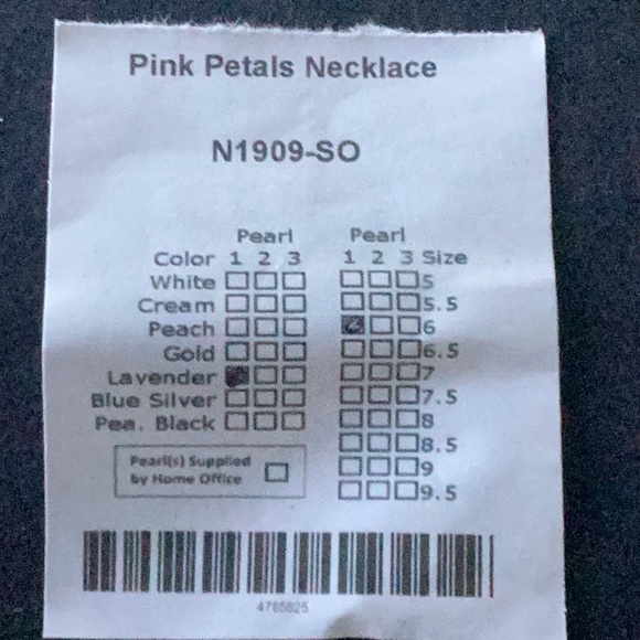 🦪 Vantel Pearls Pink Petals Necklace N1909 - Picture 2 of 3